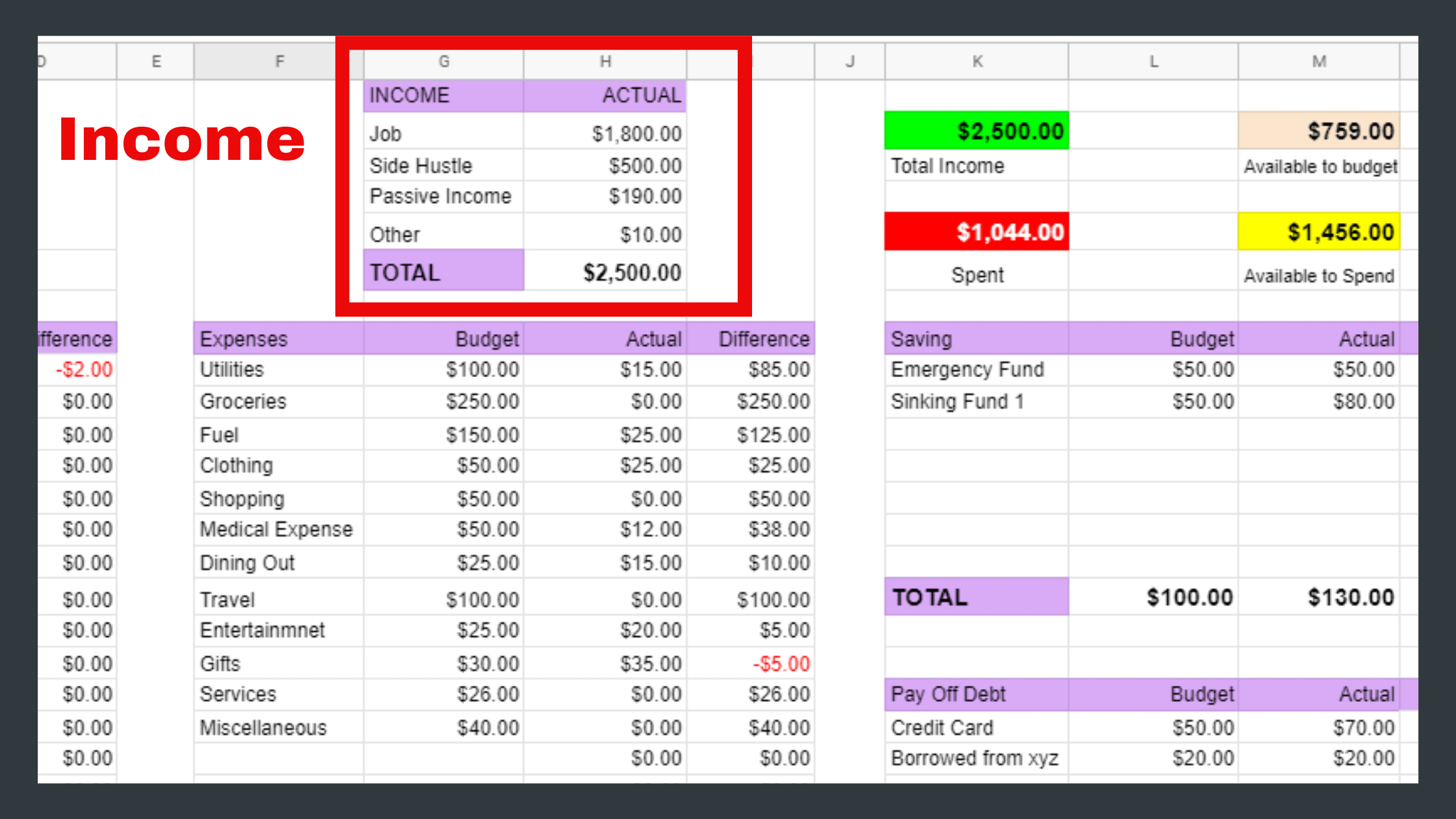 Budget Calendar Template Excel Shellreka